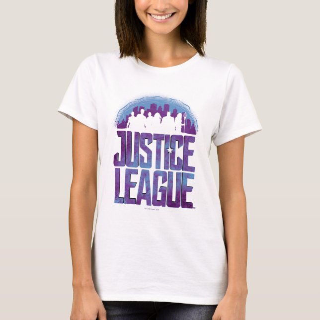 Camiseta Liga da Justiça | Silhouette da Liga da Justiça (Frente)