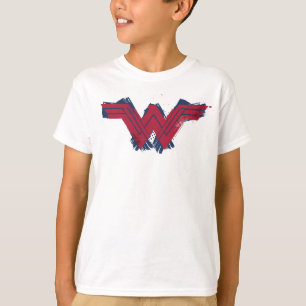 Camiseta Liga da Justiça Símbolo de Mulher Maravilha esc