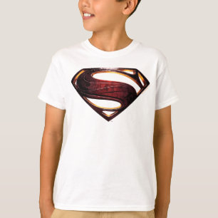 Camiseta Liga da Justiça  Símbolo metálico-superman