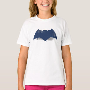 Camiseta Liga da Justiça Símbolo Pincel e Batman de Meio