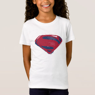 Camiseta Liga da Justiça  Símbolo Superman Pincel e Meio-