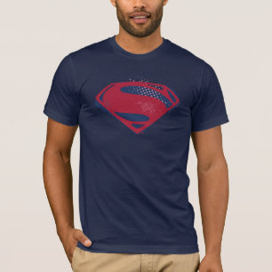 Camiseta Liga da Justiça  Símbolo Superman Pincel e Meio-