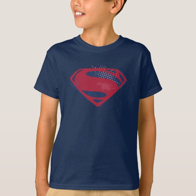 Camiseta Liga da Justiça | Símbolo Superman Pincel e Meio-T (Frente)