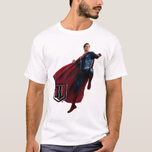 Camiseta Liga da Justiça  Super-Homem No Campo De Batalha