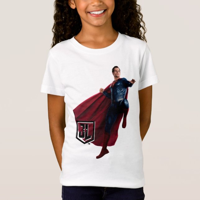 Camiseta Liga da Justiça | Super-Homem No Campo De Batalha (Frente)