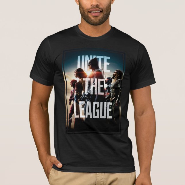 Camiseta Liga da Justiça | Unir A Liga (Frente)