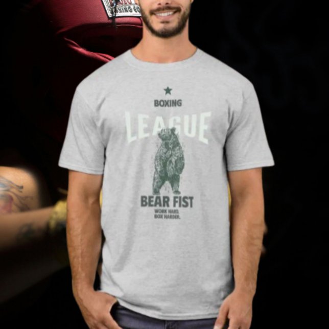 Camiseta Liga de Boxe Punho de Urso (Criador carregado)