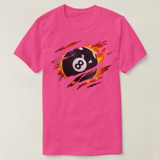 Camiseta Liga de Piscinas da Piscina de Ball Men 8 (Frente do Design)