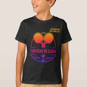 Camiseta Liga do Clube de Nomes da Equipe de Tênis Personal