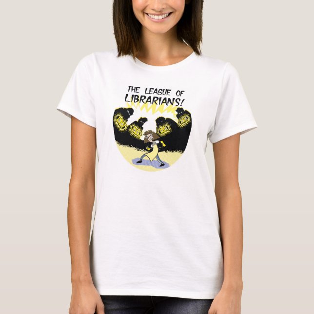 Camiseta Liga do t-shirt dos bibliotecários (Frente)