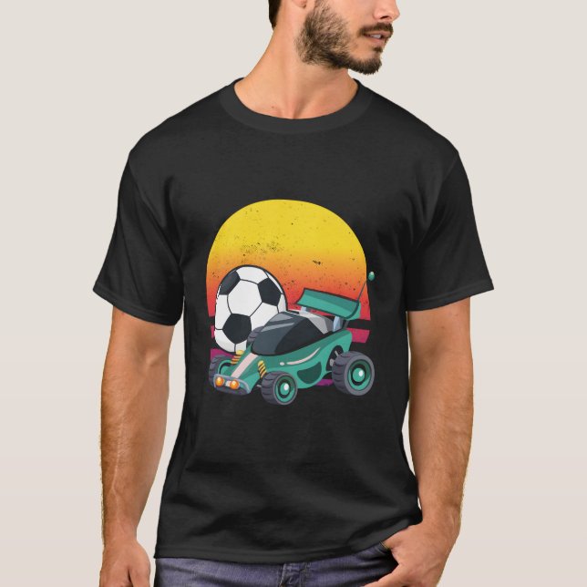 Camiseta Liga dos Carros de Futebol Rc Rocket (Frente)