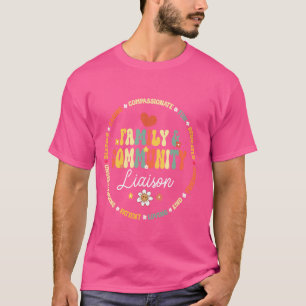 Camiseta Ligação da Família e da Comunidade de volta ao Esq