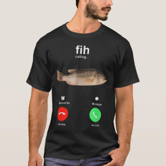 Camiseta Ligação Fih Lembrar-me Mensagem Recusar Aceitar