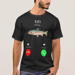 Camiseta Ligação Fih Lembrar-me Mensagem Recusar Aceitar Te