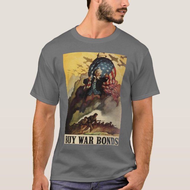 Camiseta Ligações de guerra do comprar do tio Sam (Frente)