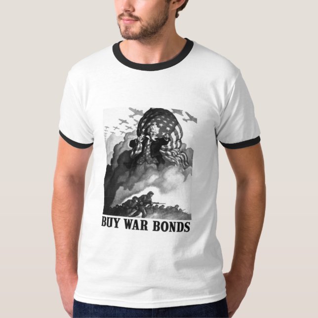 Camiseta ligações de guerra do tio Sam (Frente)