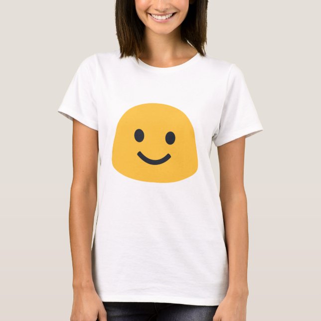 Camiseta Ligeiro Sorriso Emoji (Frente)