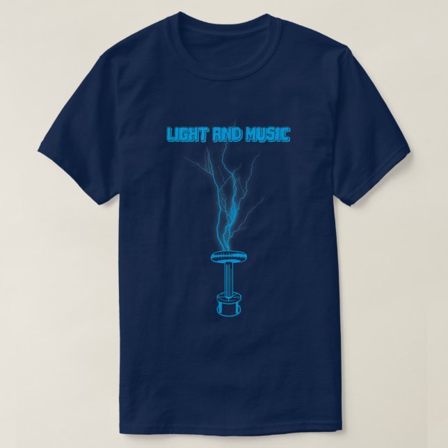 Camiseta Light and Music for Zeusaphone Lovers  (Frente do Design)