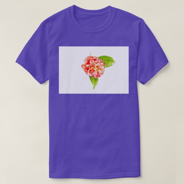 Camiseta Light e Bright Camellia (Frente do Design)