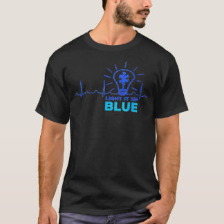 Camiseta Light It Up Blue Tshirt Puz Zle Heartbeat Autism A
