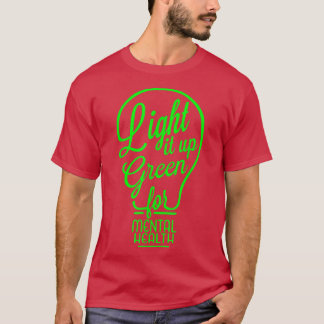 Camiseta Light It Up Green Mental Health Awareness Rainbow 