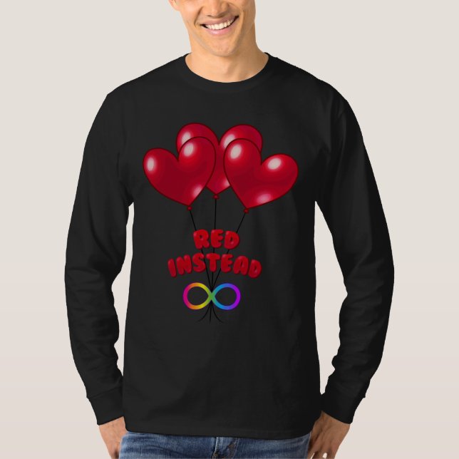 Camiseta Light It Up Red Instead Autism Awareness  With Hea (Frente)