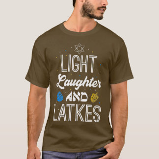 Camiseta Light Laughter Latkes Hanukkah Jewish Festival Men