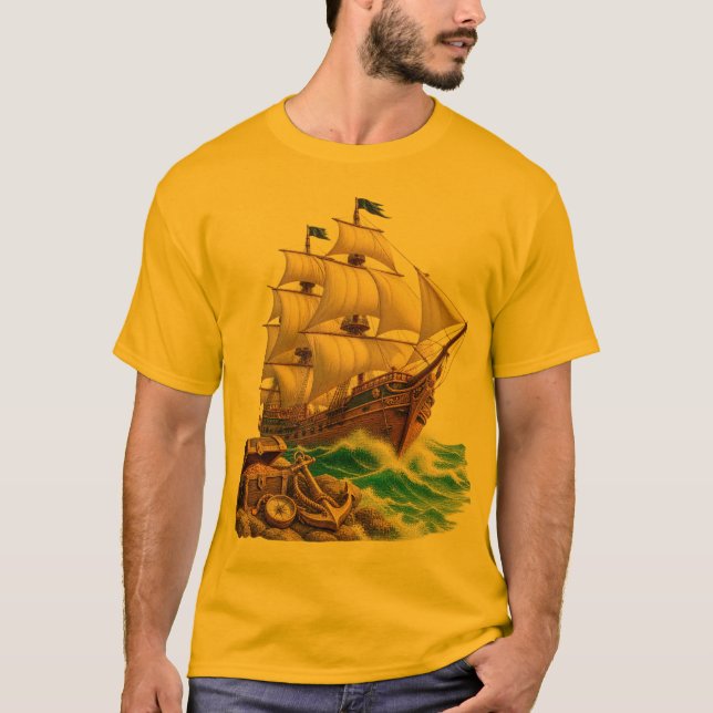 Camiseta Light Pirate Adventure Ship (Frente)
