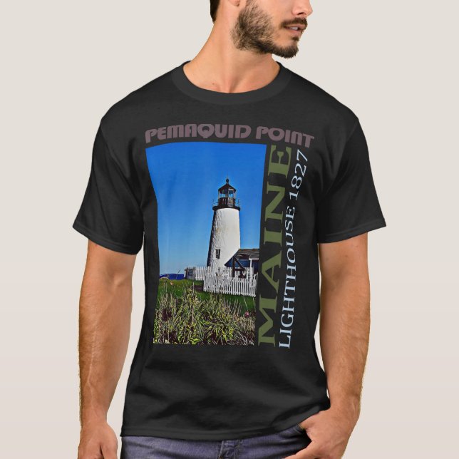 Camiseta Lighthouse Maine Design (Frente)