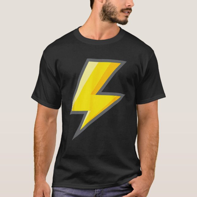 Camiseta Lightning Bolt Graphe Easy Halloween C (Frente)