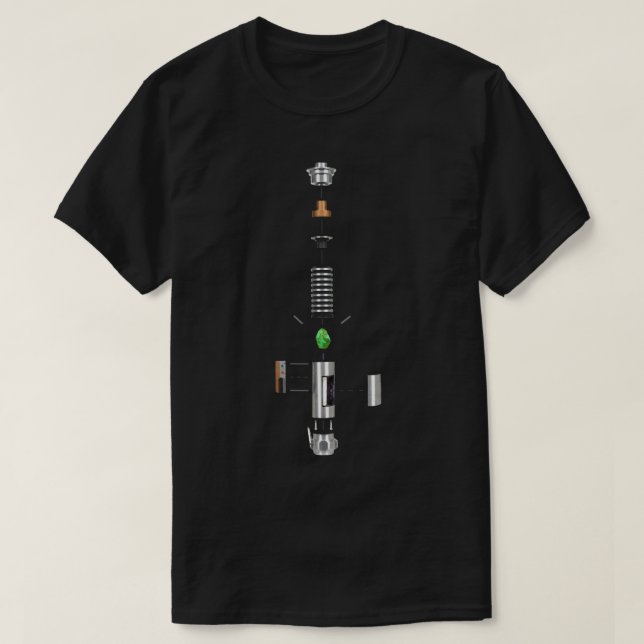 Camiseta Lightsaber Cross-section Essential T-Shirt (Frente do Design)
