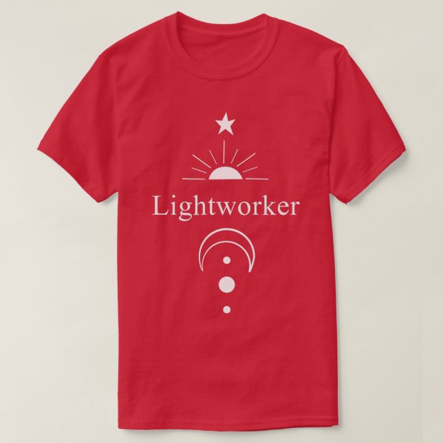Camiseta Lightworker reiki energia curando nova meditação e (Frente do Design)