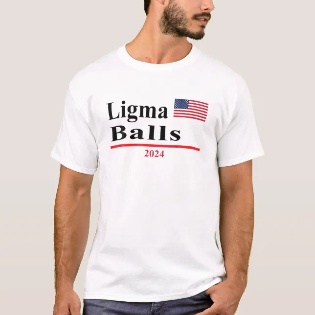 Camiseta Ligma Balls Funny Presidencial Eleição 2024 Parod