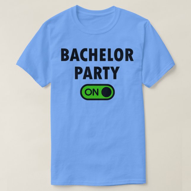 Camiseta Ligue o interruptor de equipamento JGA da Bachelor (Frente do Design)