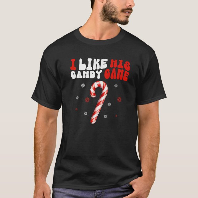 Camiseta Like Her Peppermint Candies Like His Candy Cane Xm (Frente)