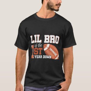 Camiseta Lil Bro Da rua De Futebol De 1 Ano De Aniversário