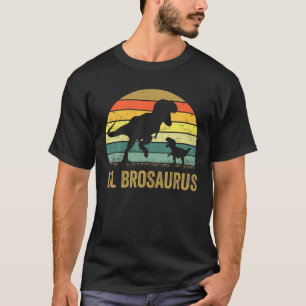 Camiseta lil BroSaurus T Rex Dinosaur lil Bro Saurus Family