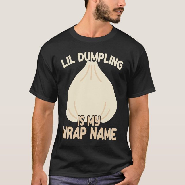 Camiseta Lil Dumpling Asian Dim Sum Sum Piada Comida (Frente)