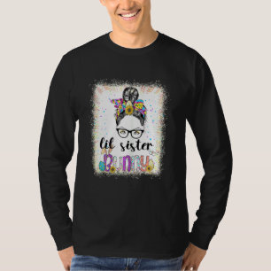 Camiseta Lil Irmã Bunny Messny Páscoa Day Family Appar