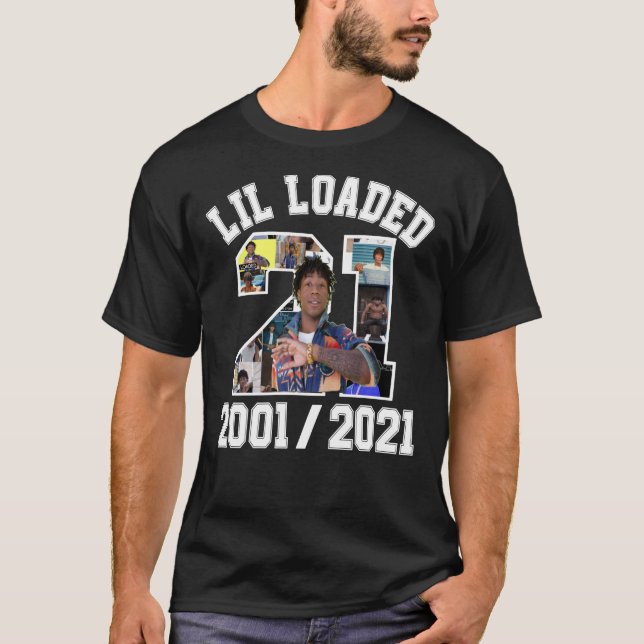 Camiseta Lil Loaded , Raper Lil Loaded Classic T-Shirt (Frente)