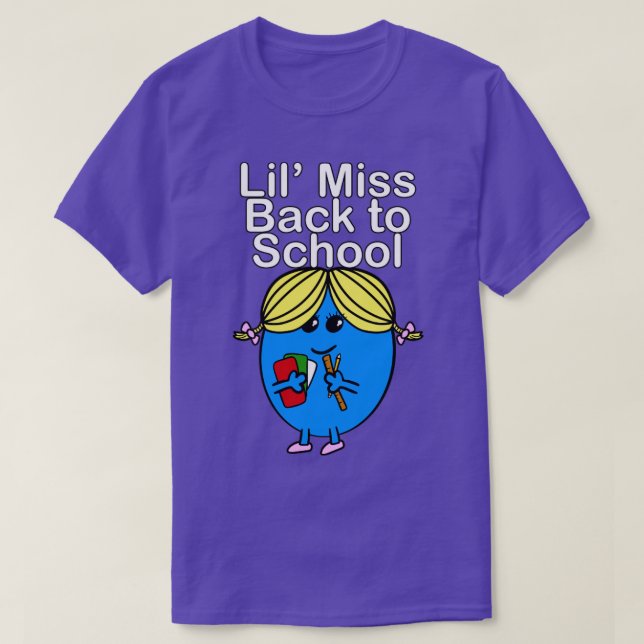 Camiseta Lil Miss Back To School (Frente do Design)
