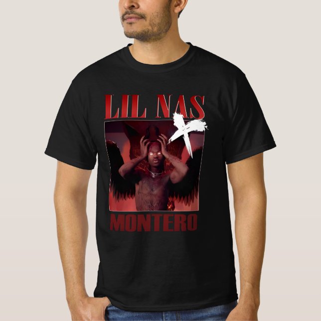 Camiseta " Lil Nas X Me Chame Pelo Seu Nome 2021 " (Frente)