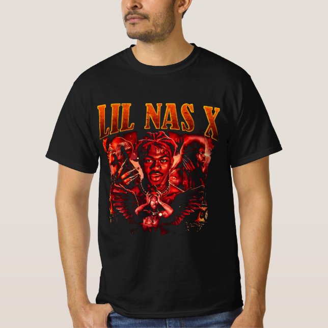 Camiseta " Lil Nas X Me Chame Pelo Seu Nome Trending Unisex (Frente)