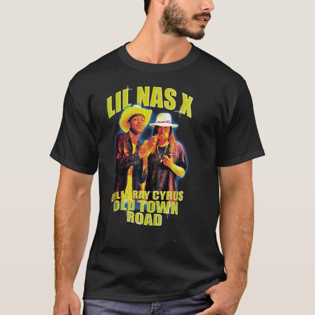 Camiseta Lil Nas X Old Town Road Rap Essential  (Frente)