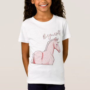 Camiseta Lil Pink Palomino Unicorn (Seja Você Mesmo)