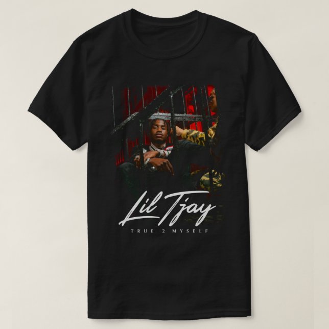Camiseta LIL TJAY Cópia essencial do T-Shirt (Frente do Design)