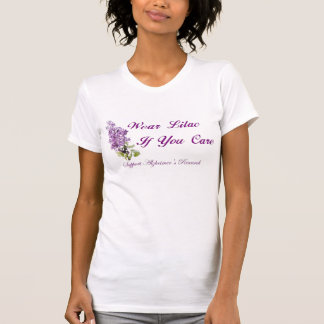 Camiseta Lilac do desgaste se você se importa