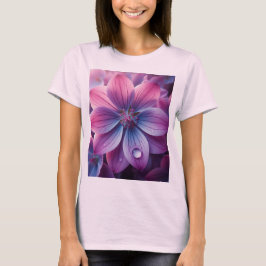 Camiseta Lilac Floral Purple e Rosa