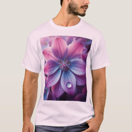 Camiseta Lilac Floral Purple e Rosa