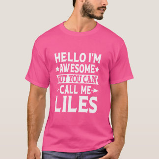 Camiseta Liles Surname Me Chame De Sobrenome Da Equipe Da F